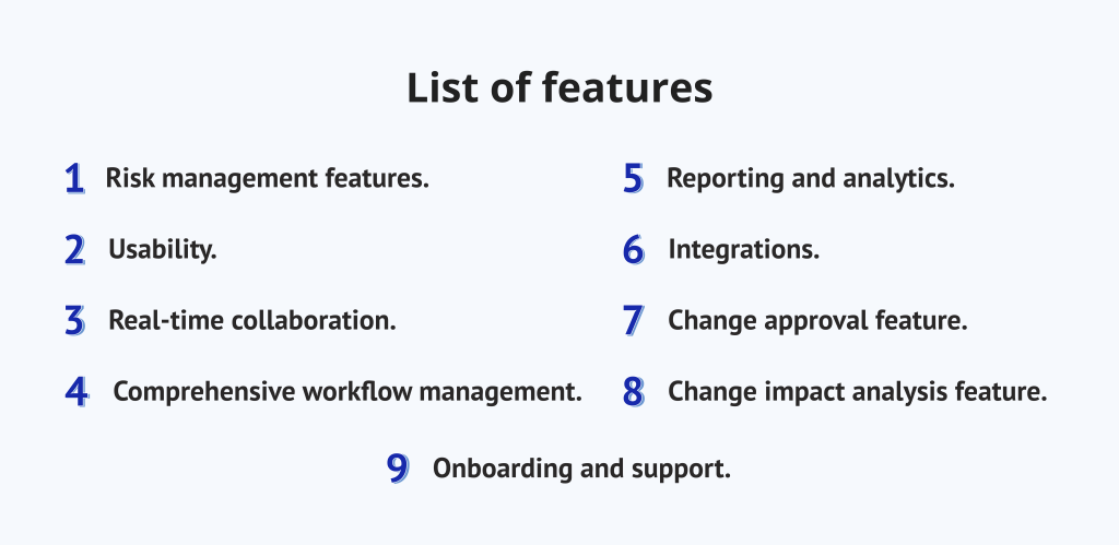 Key Change Management Features to Look For