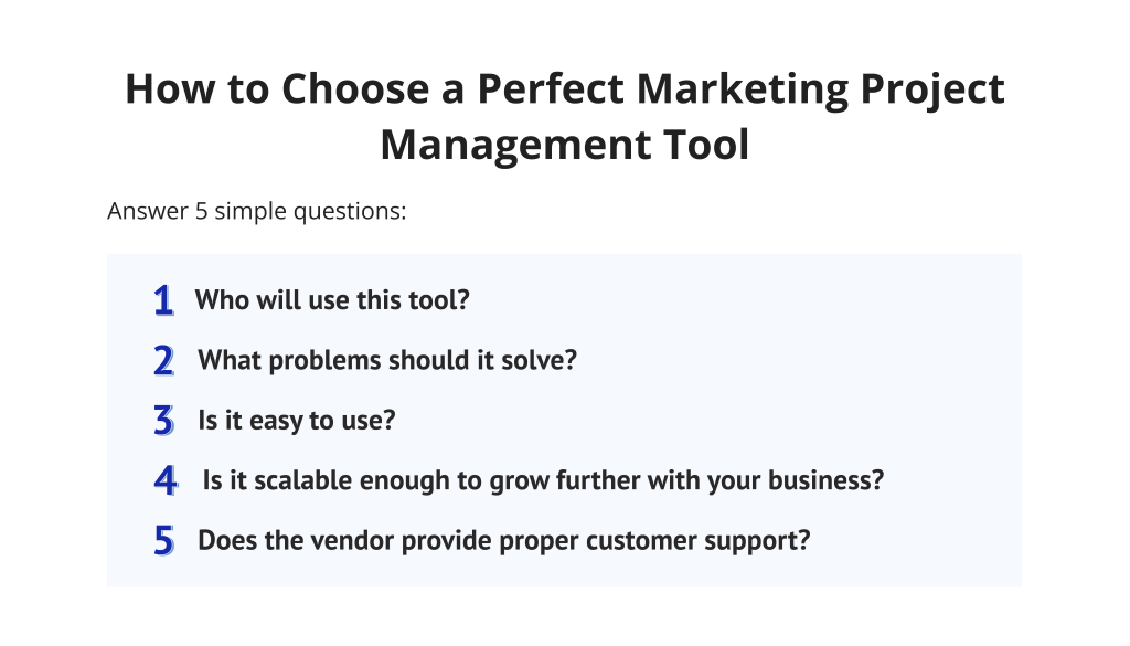 How to Choose a Perfect Marketing Project Management Tool