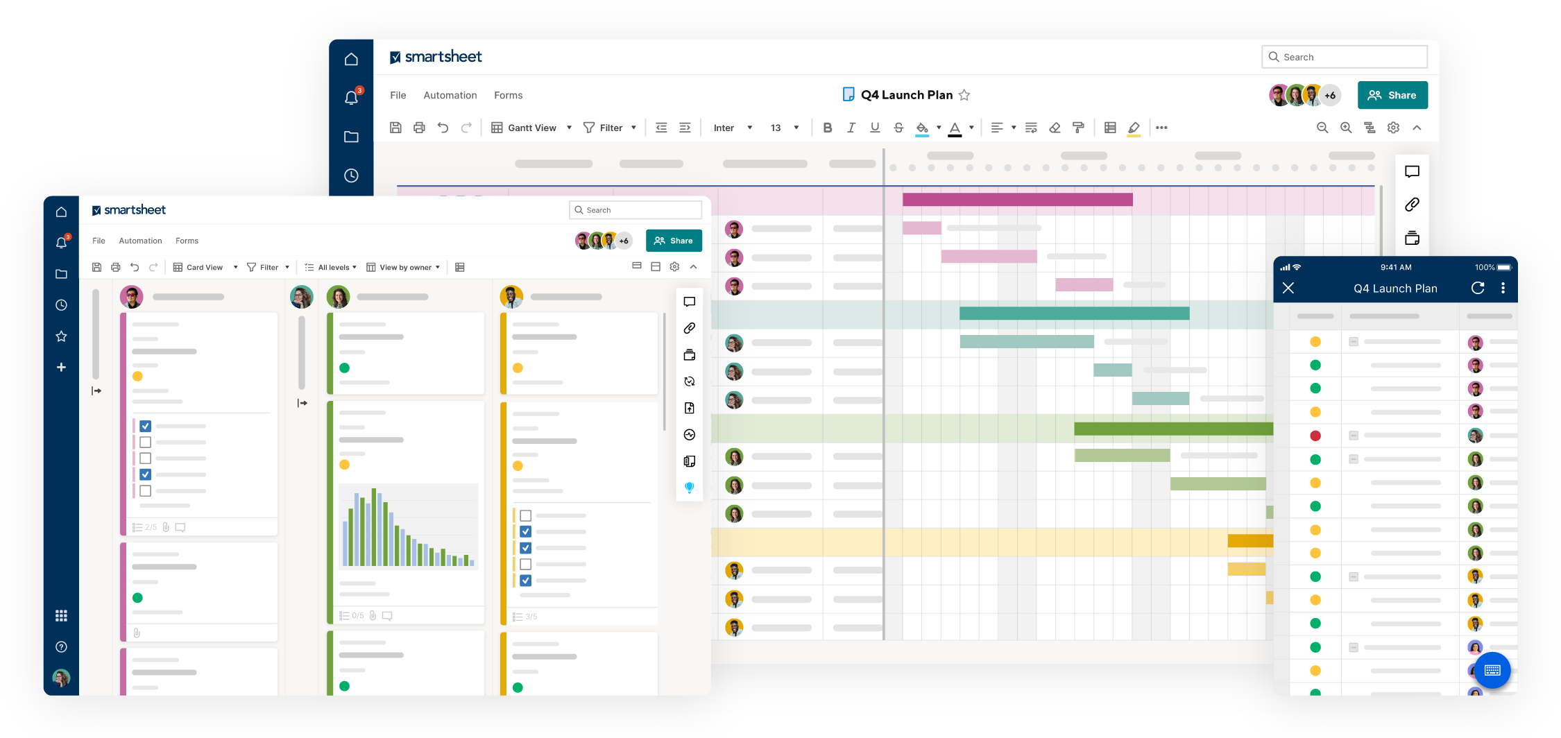 smartsheet interface