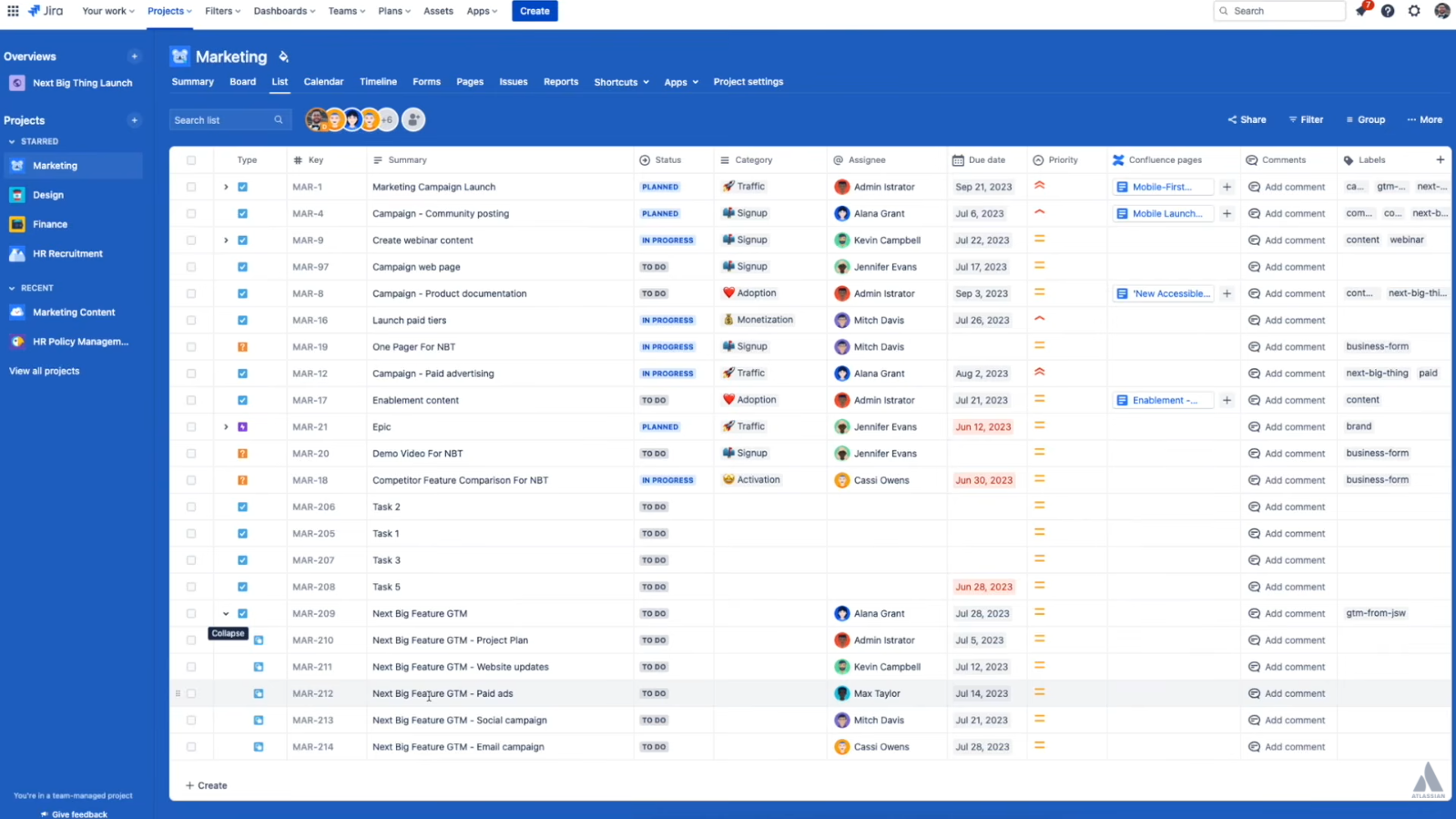 Jira's demo