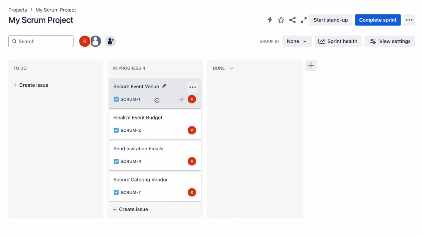 jira interface